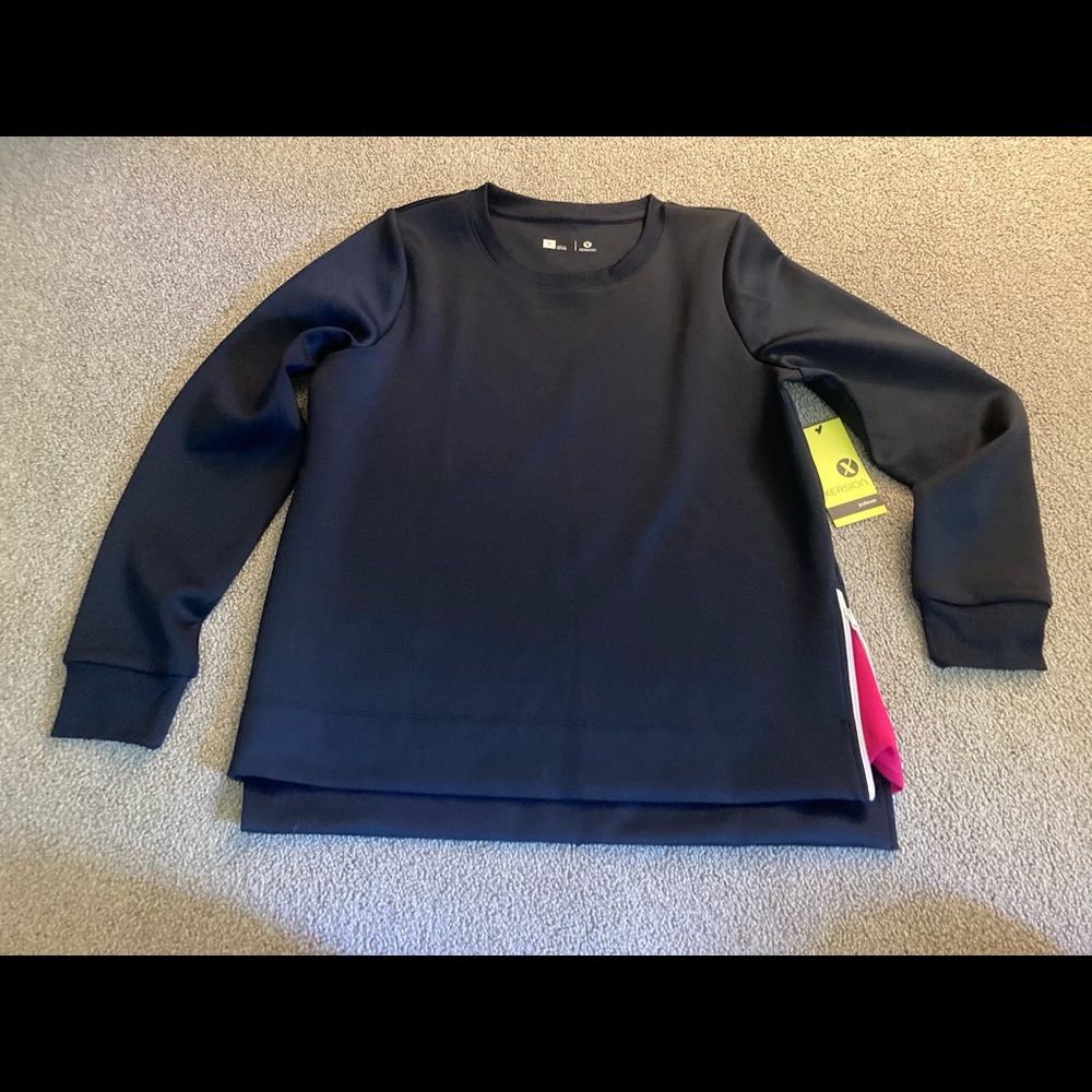Xersion Navy colored pullover. Size small